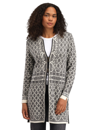 Ingeborg Fem Jacket Offwhite Black Gravuvig Smoke