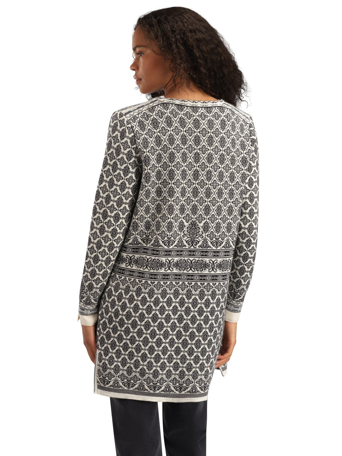 Ingeborg Fem Jacket Offwhite Black Gravuvig Smoke