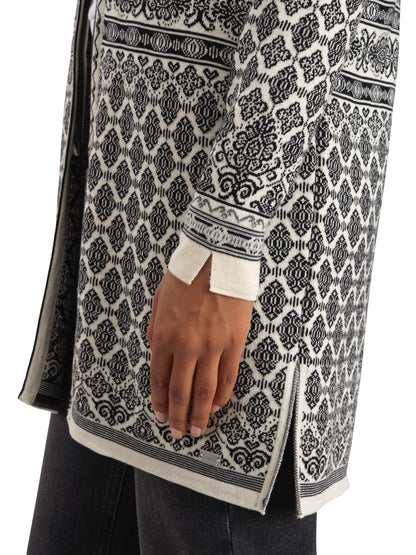 Ingeborg Fem Jacket Offwhite Black Gravuvig Smoke