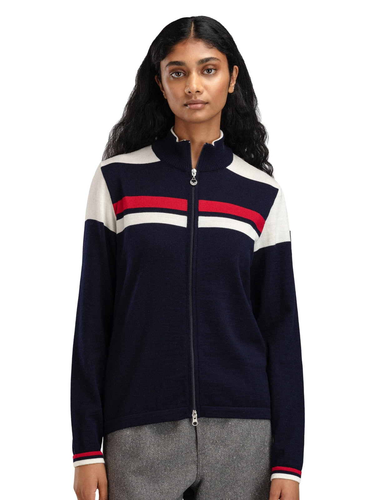 Mount Stello Feminine Jacket Navy Offwhite Raspberry