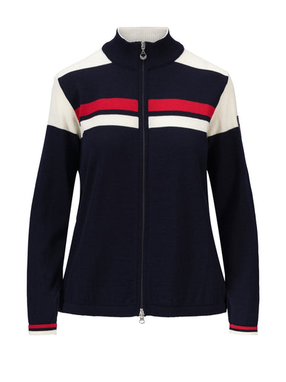 Mount Stello Feminine Jacket Navy Offwhite Raspberry