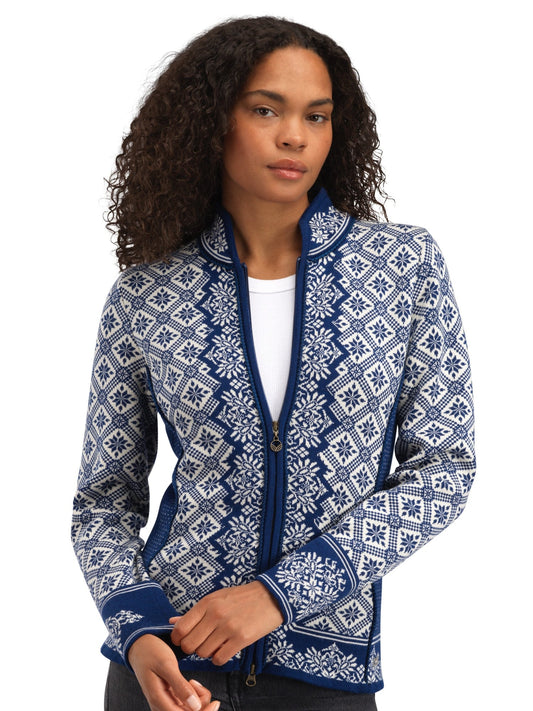Christiania Women's Jacket - Merino Wool Atlantic Mel Off-white