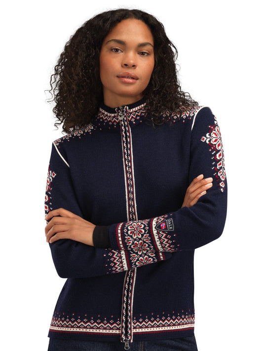 140th Anniversary Women’s Wool Jacket  NAVY RED ROSE OFF WHITE