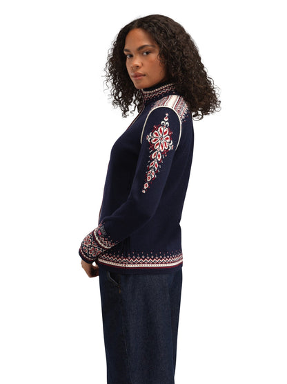 140th Anniversary Women’s Wool Jacket  NAVY RED ROSE OFF WHITE