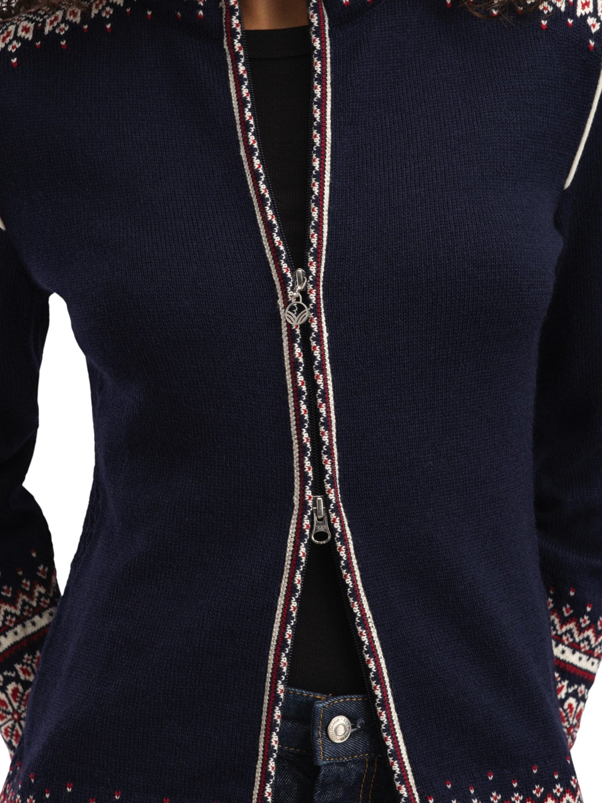 140th Anniversary Women’s Wool Jacket  NAVY RED ROSE OFF WHITE