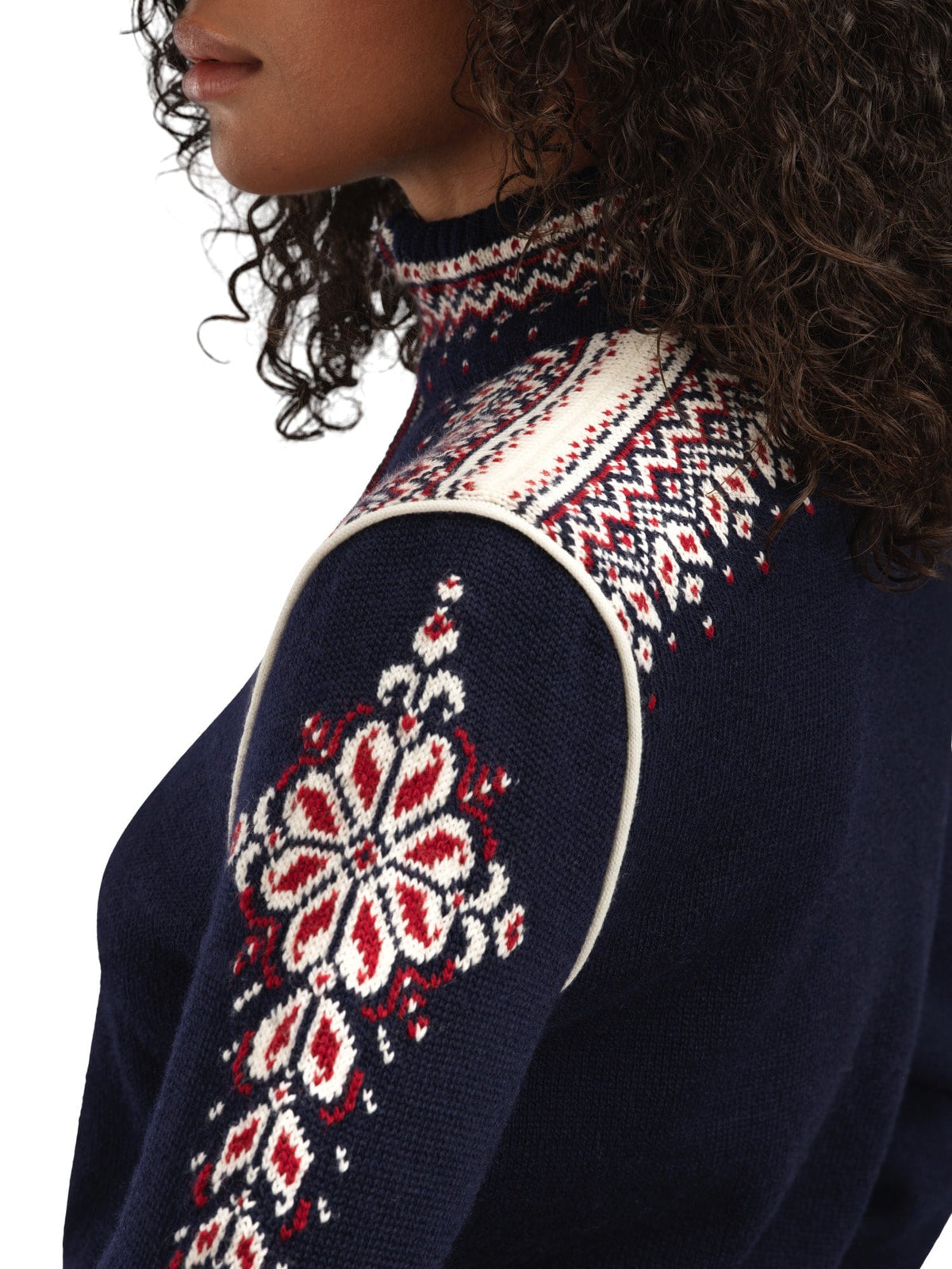 140th Anniversary Women’s Wool Jacket  NAVY RED ROSE OFF WHITE