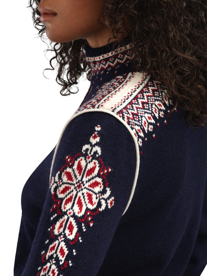 140th Anniversary Women’s Wool Jacket  NAVY RED ROSE OFF WHITE