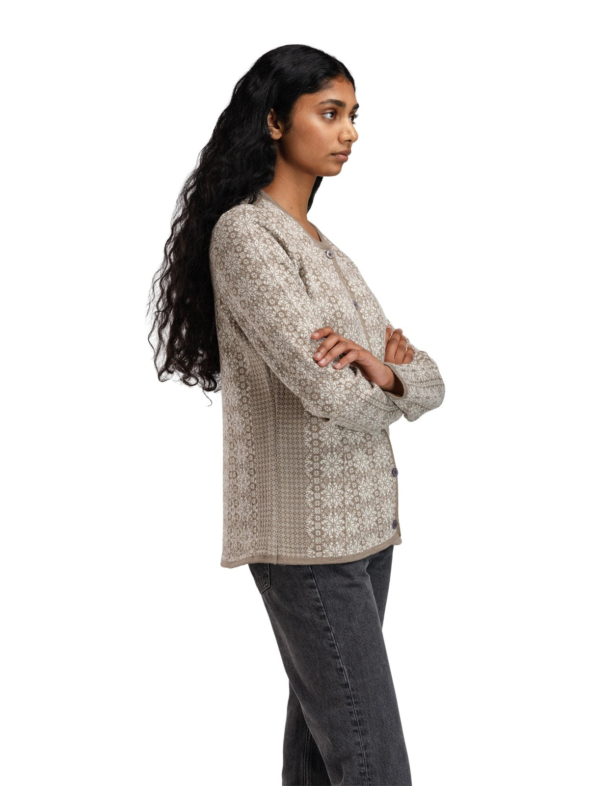 Othelie Fem Jacket Mountainstone Offwhite Mt.s