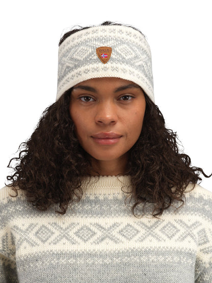 Cortina 1956 Headband - Norwegian Wool Grey White