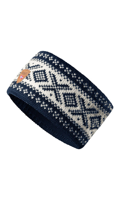 Cortina 1956 Headband - Norwegian Wool Navy White