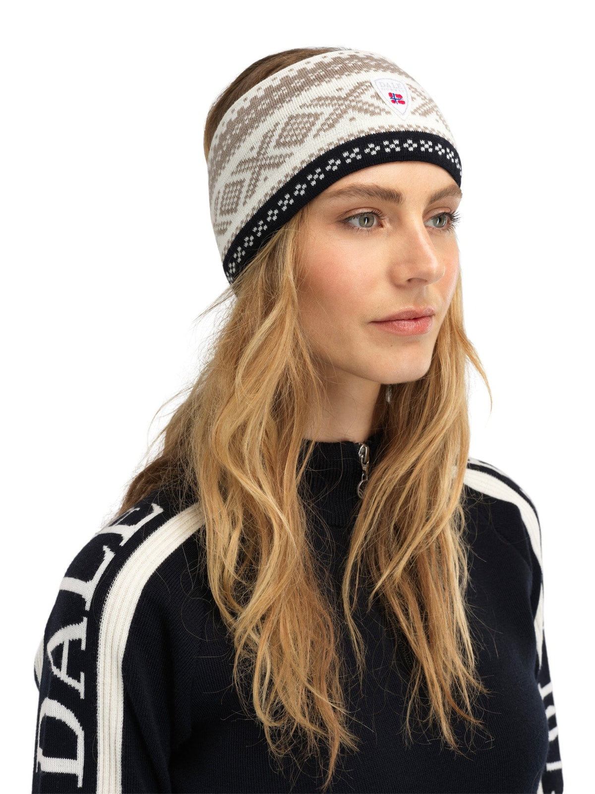 Dystingen Headband Offwhite Black Mountainstone