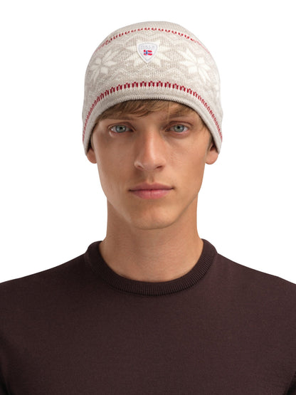 Garmisch Hat Sand Mel. Off White Red Rose