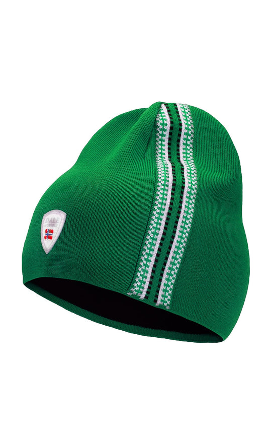 Mount Olympus unisex merino wool hat BrightGreen Offwhite Navy