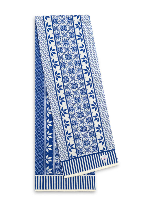 Vardåsen Scarf Offwhite Ultramarine