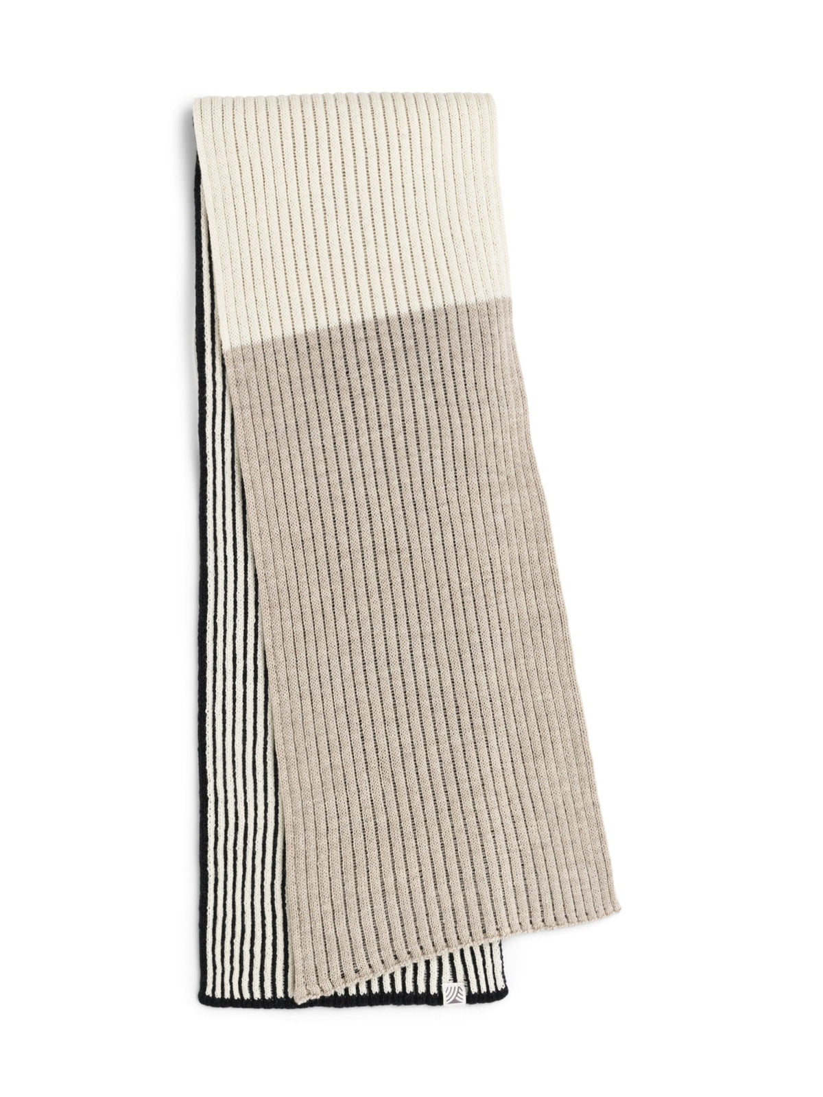Skarstind Scarf Black Offwhite Sand Mel