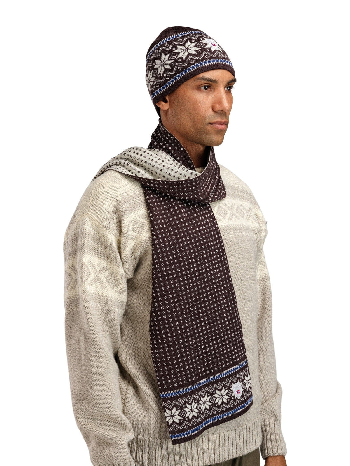 Garmisch Scarf Allium Navy Raspberry