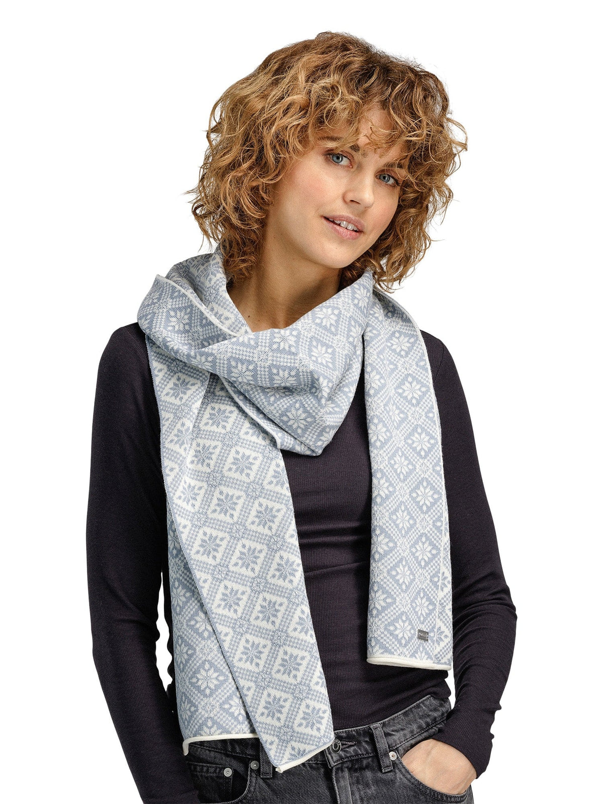 Christiania Women's Scarf - Merino Wool grey