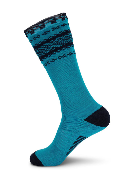 Cortina knee sock Turquoise Navy