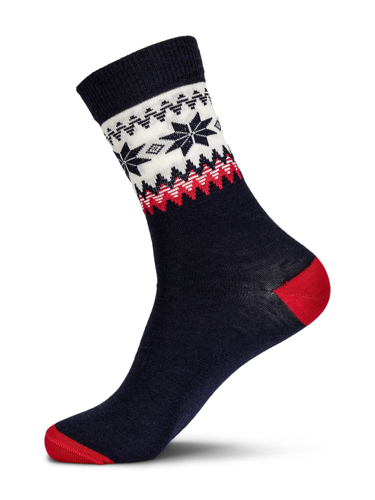 Myking sock Navy Red Offwhite