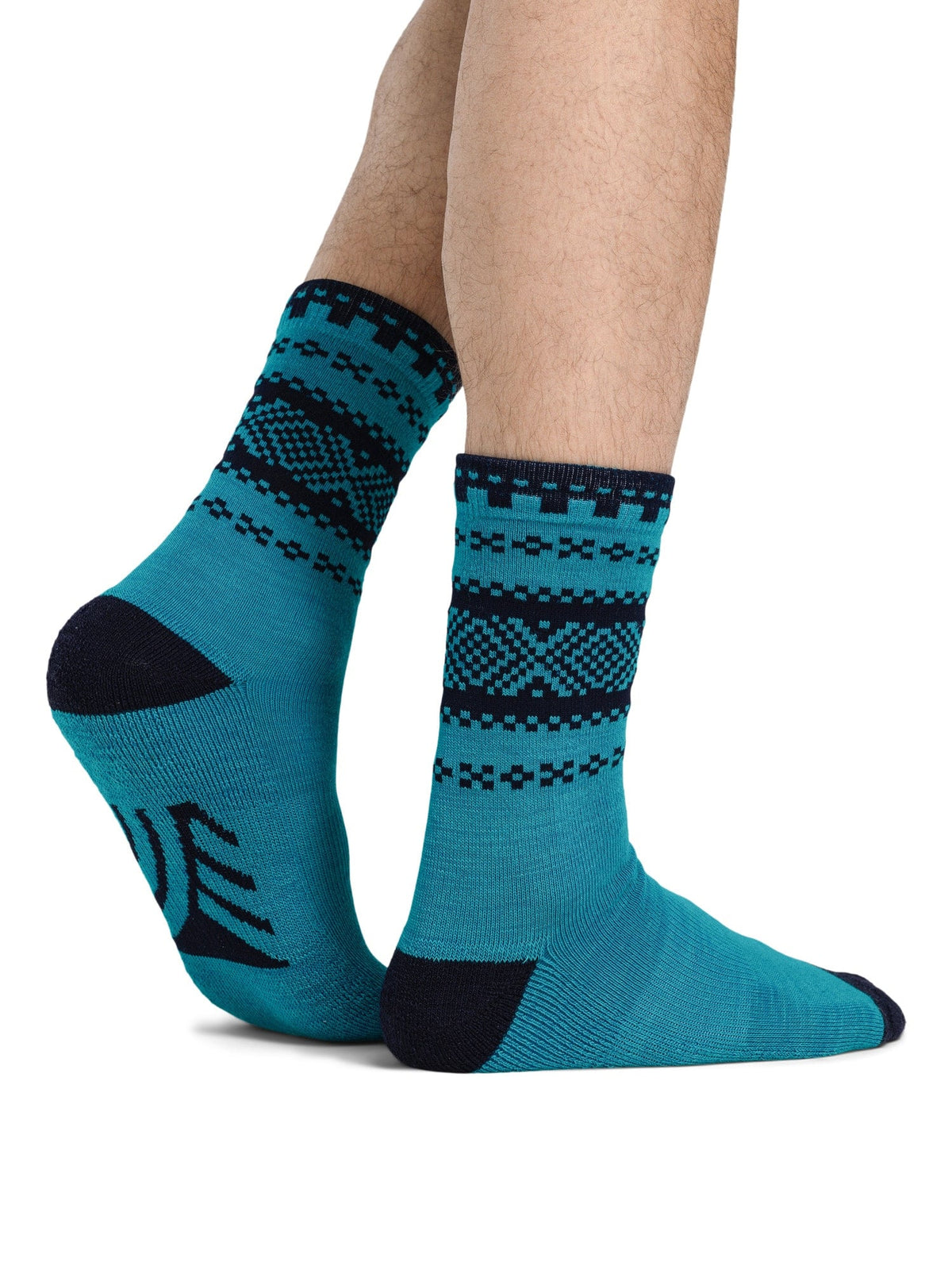 Cortina sock Turquoise Navy