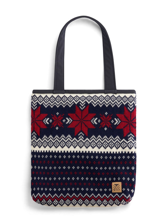 Egersund Totebag Marine Offwhite Red