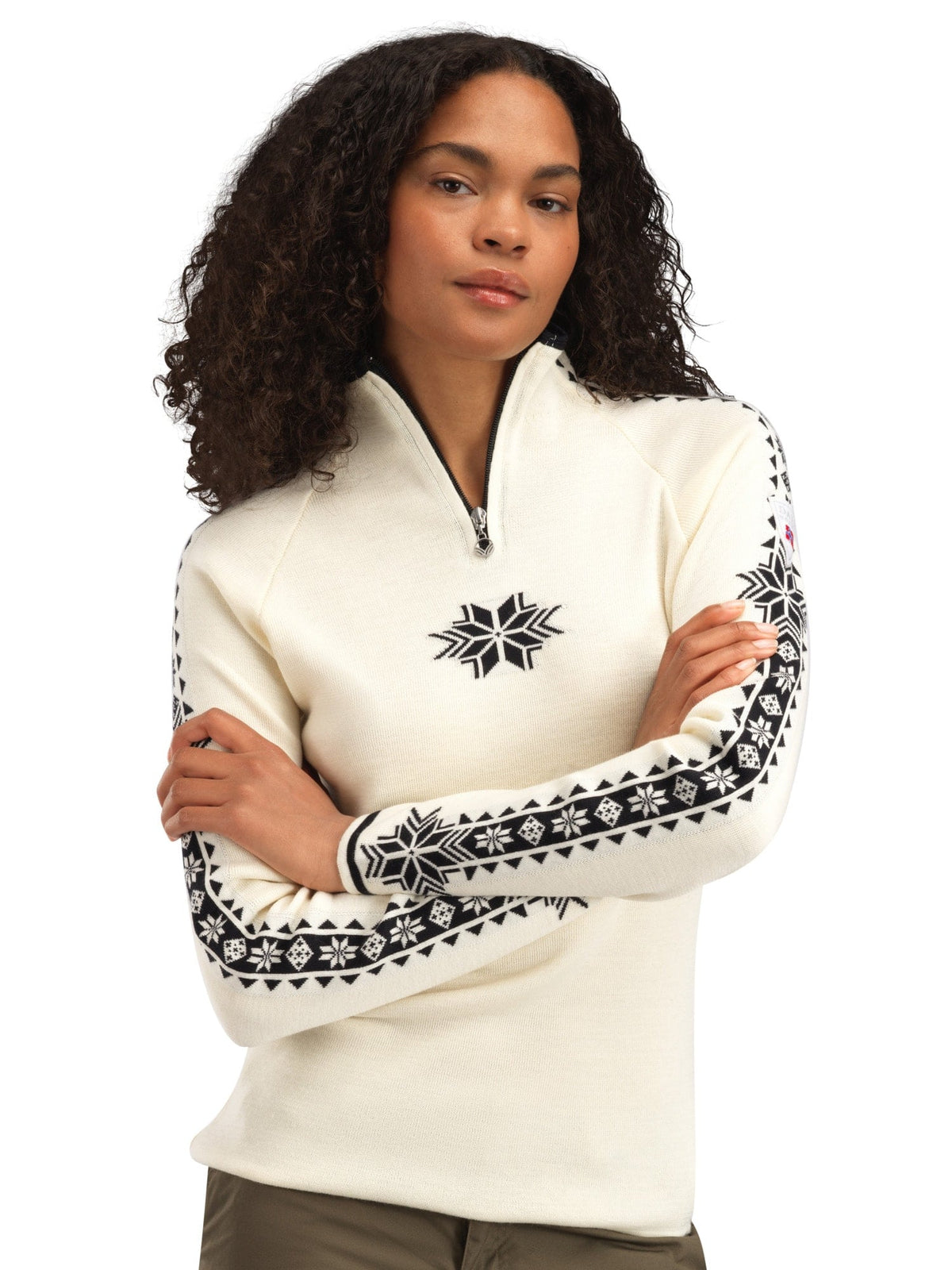 Geilo Fem Sweater Offwhite Black