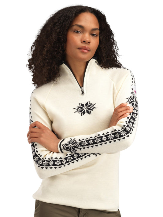 Geilo Fem Sweater Offwhite Black