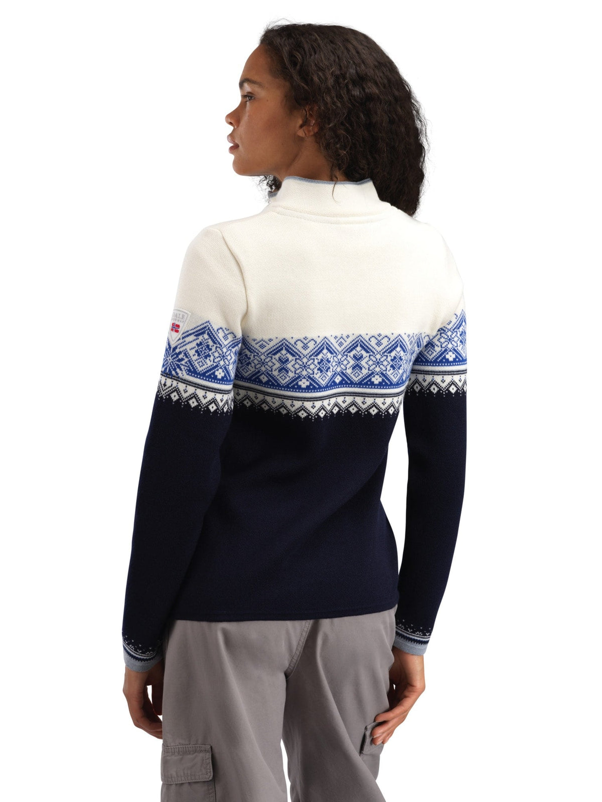 Moritz Women’s Sweater - Merino Wool NAVY WHITE ULTRAMARINE