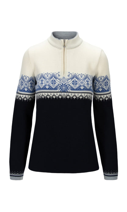 Moritz Women’s Sweater - Merino Wool NAVY WHITE ULTRAMARINE