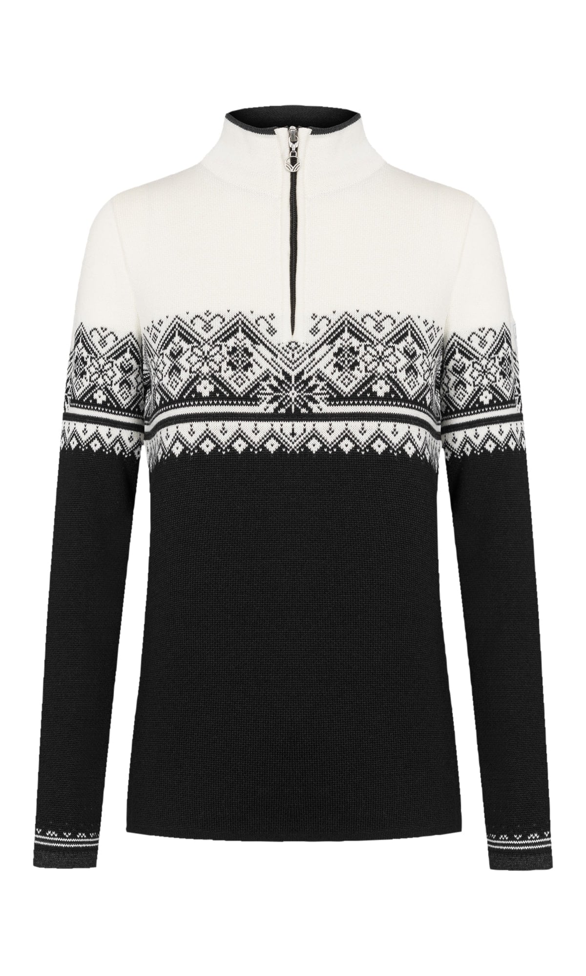 Moritz Women’s Sweater - Merino Wool BLACK WHITE DARKCHARCOAL