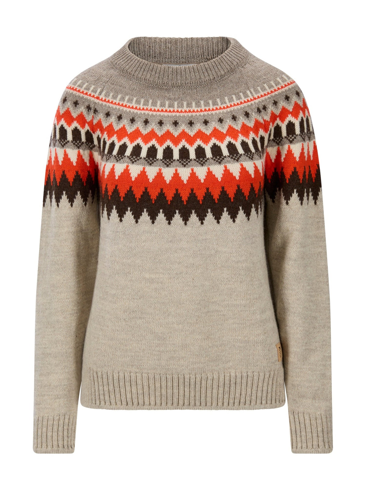 Losna Women's Sweater Birch Melange Coffee Roth Red