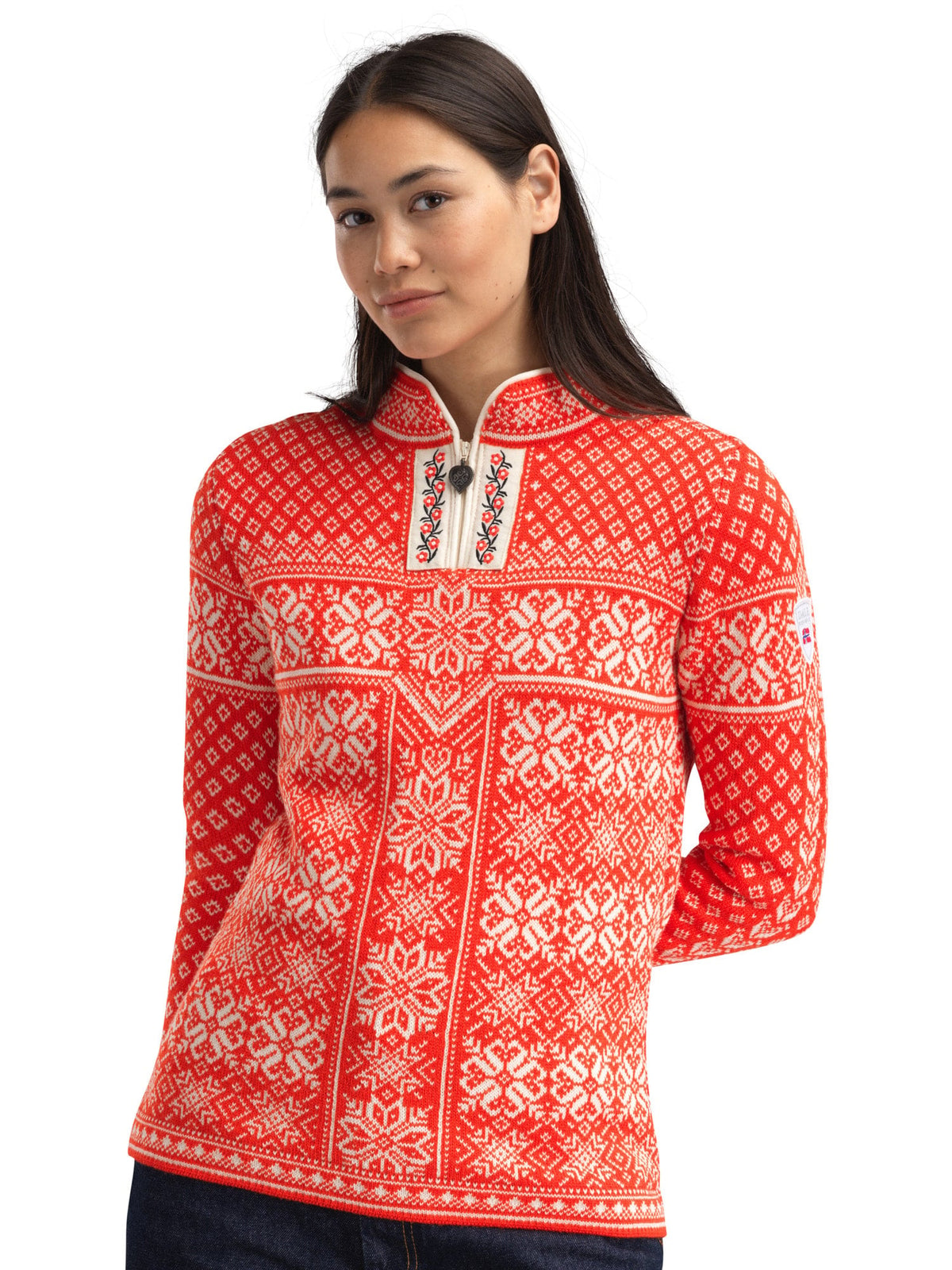 Peace Women's Sweater Roth Red Sand Mel.