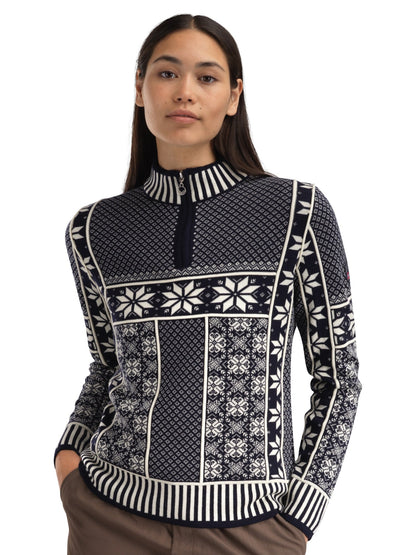 Vardåsen Women's Sweater Marine Offwhite