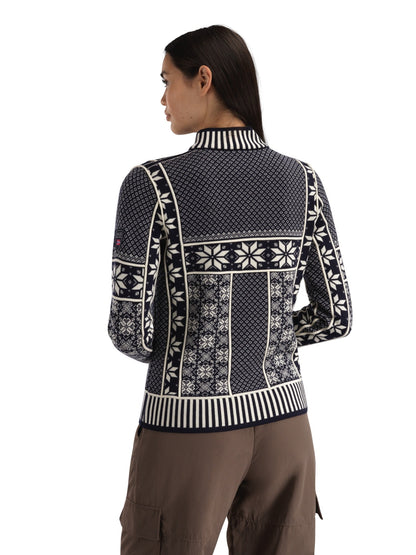Vardåsen Women's Sweater Marine Offwhite