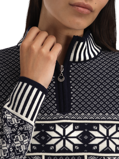 Vardåsen Women's Sweater Marine Offwhite