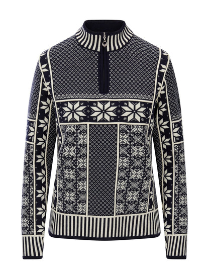 Vardåsen Women's Sweater Marine Offwhite