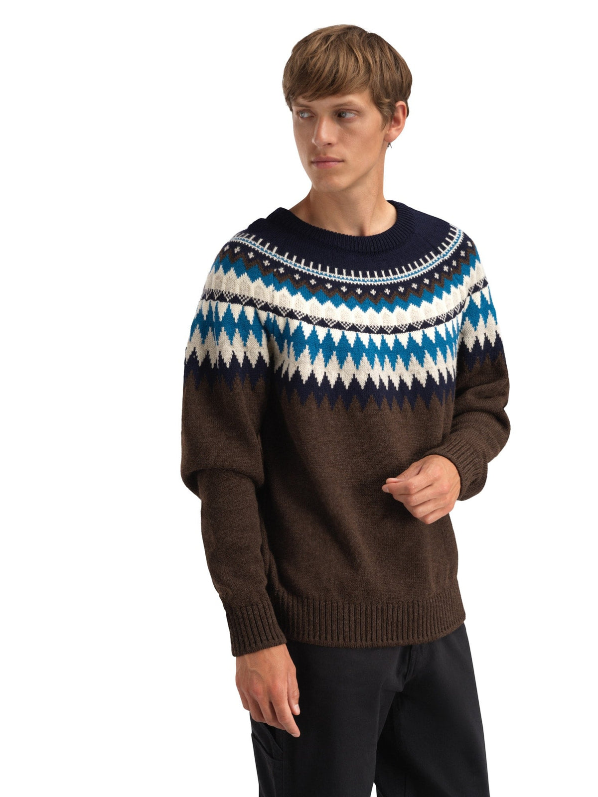 Losna Men's Sweater Coffee Navy Arctic Blue
