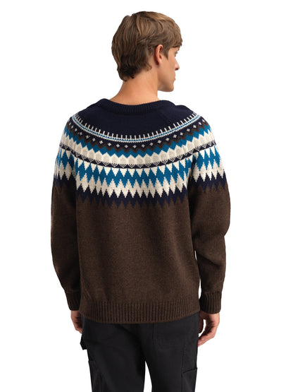 Losna Men's Sweater Coffee Navy Arctic Blue