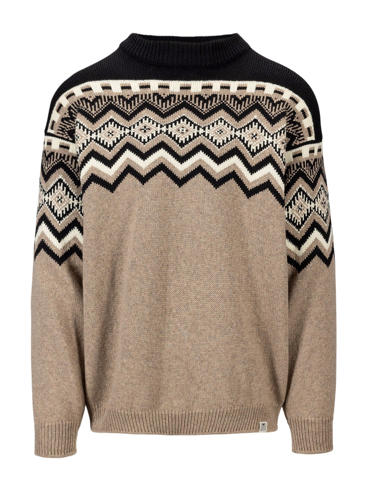 Randaberg Sweater Maculine Brown Black Offwhite
