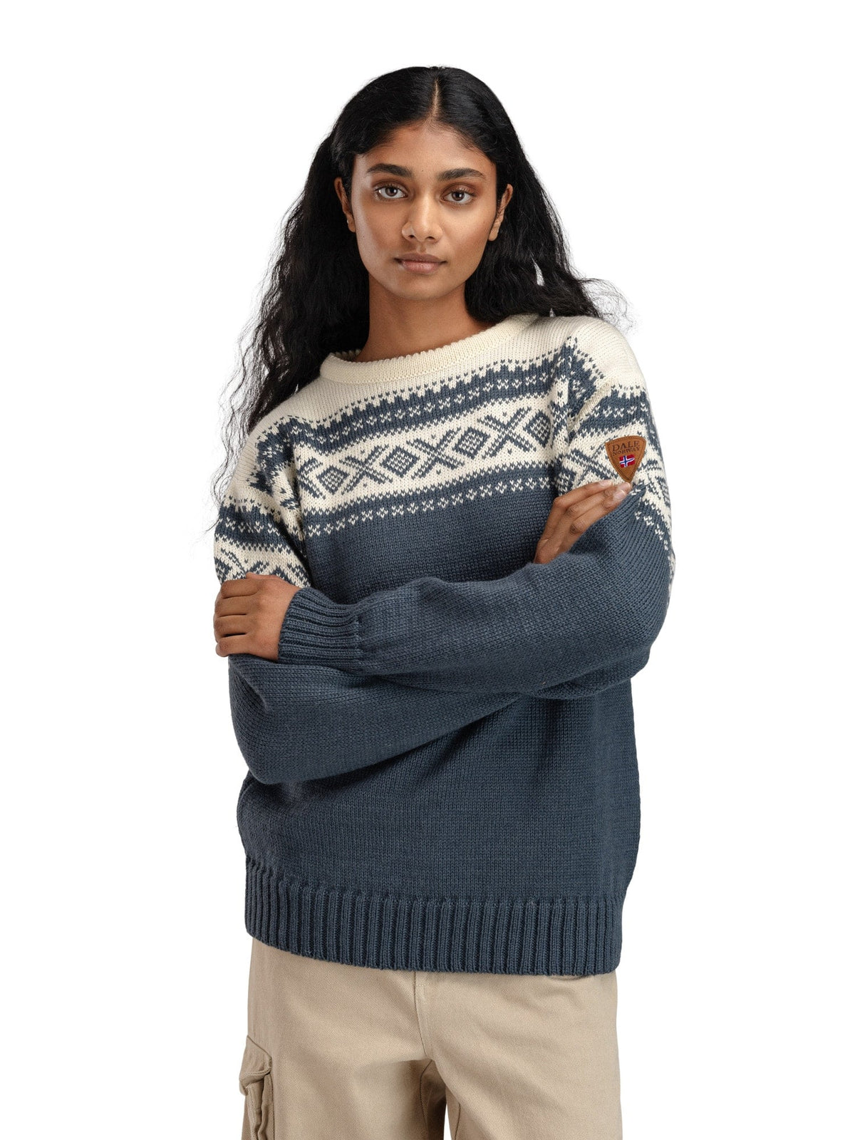 Cortina 1956 Uni Sweater Steel Offwhite