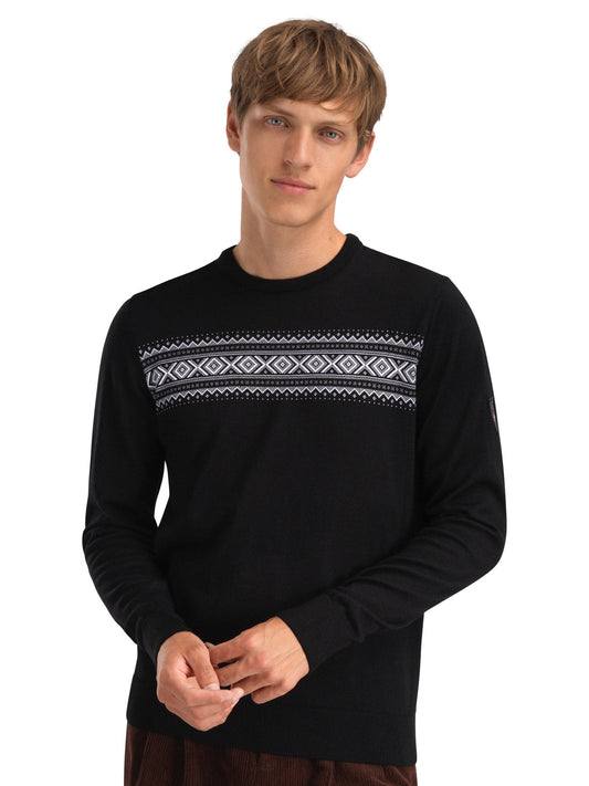 Sverre Masc Sweater Black white grey