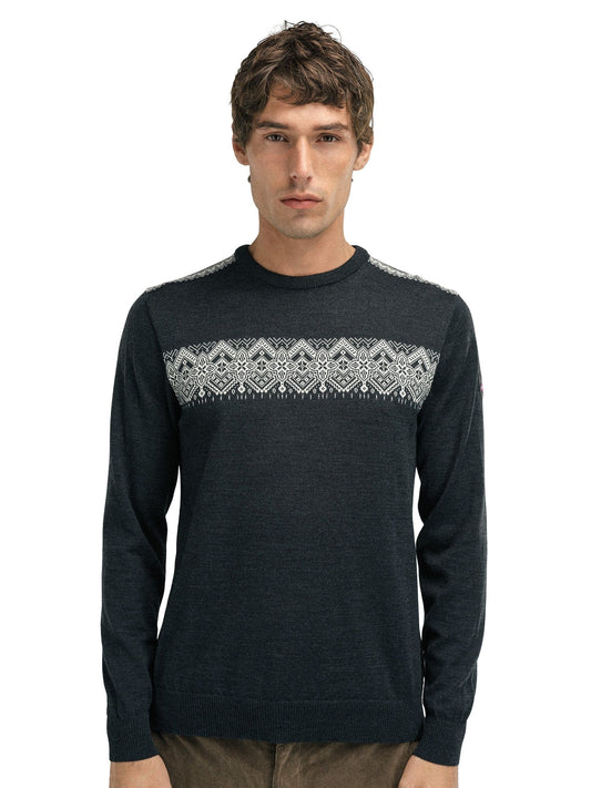 Stenberg Masculine Sweater Dark Charcoal Offwhite