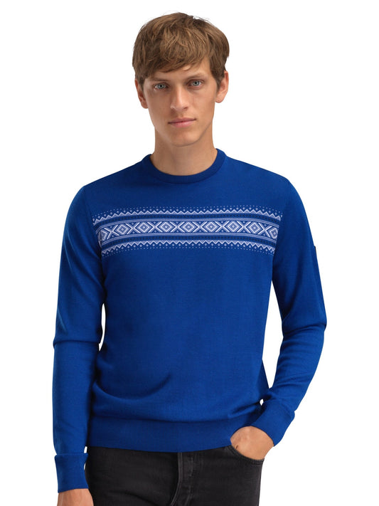 Sverre Masc Sweater Ultramarine white navy