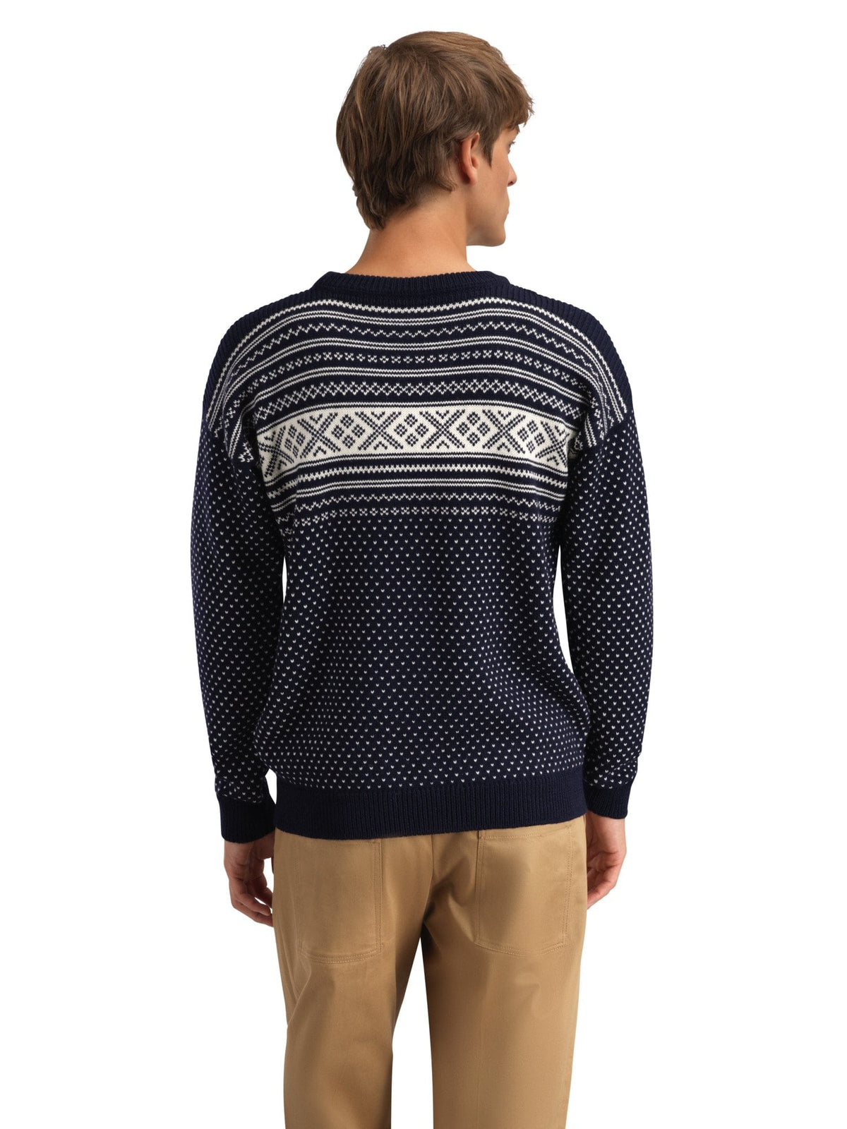 Valløy masculine sweater Navy Offwhite