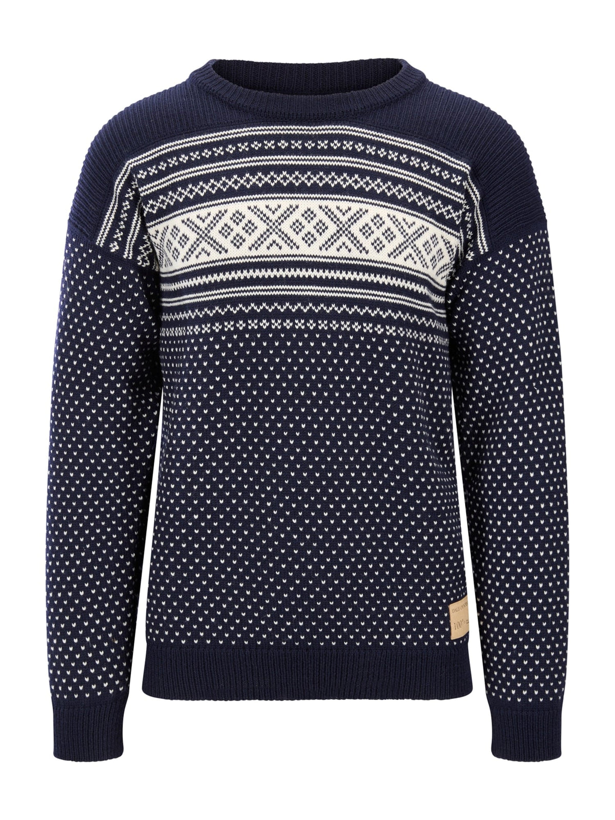 Valløy masculine sweater Navy Offwhite