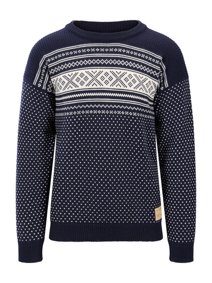 Valløy masculine sweater Navy Offwhite