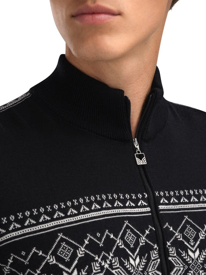 Liaset Men's Sweater Black Offwhite