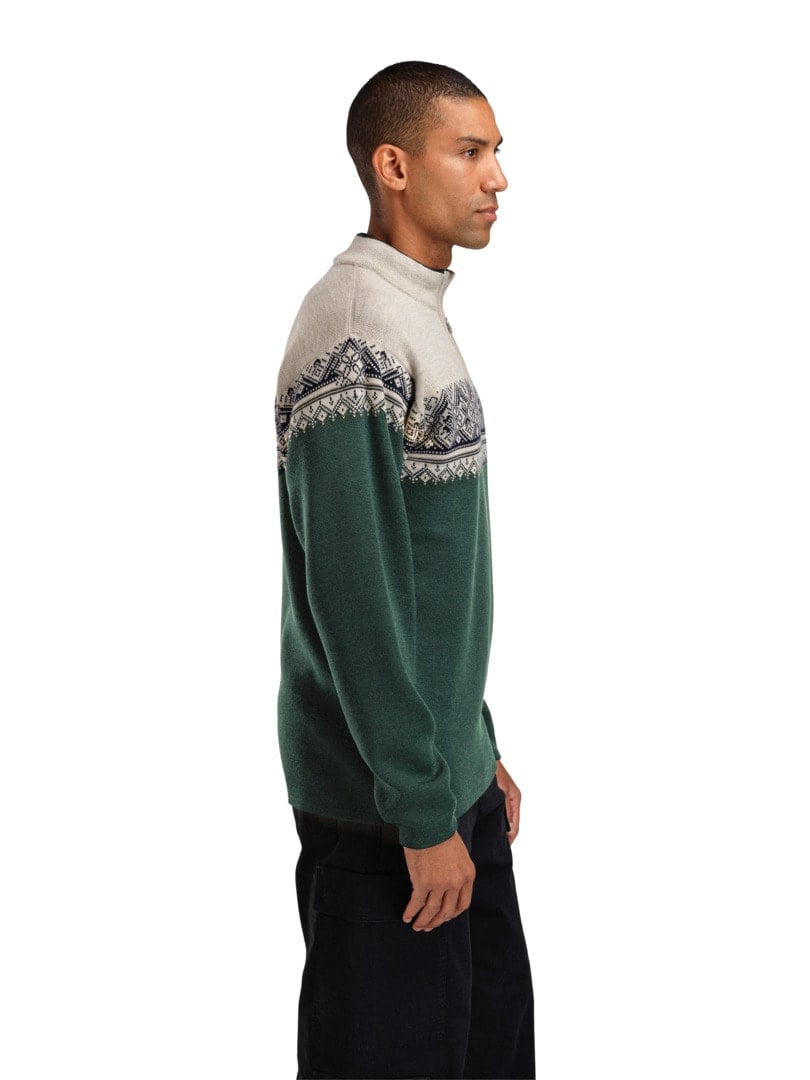 Moritz Masc Sweater Pinegreen Navy OffWhitew