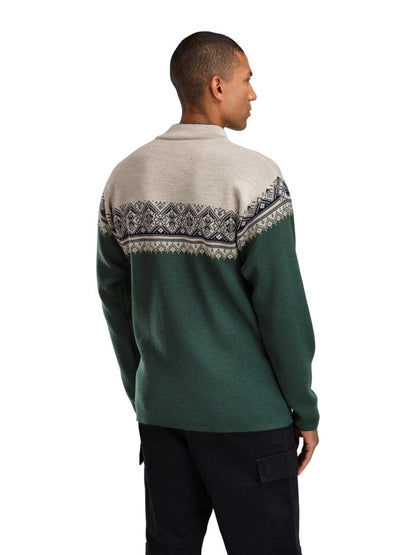 Moritz Masc Sweater Pinegreen Navy OffWhitew