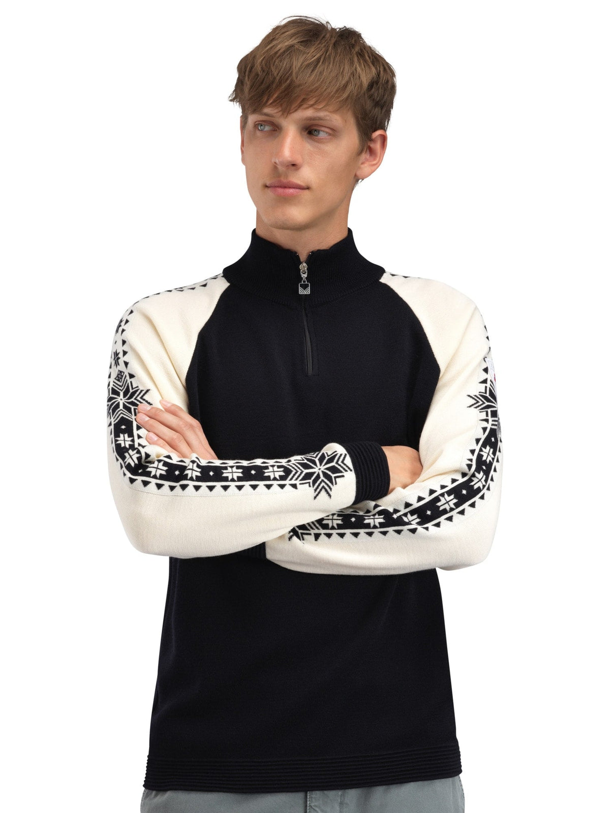 Geilo Masc Sweater Black Offwhite